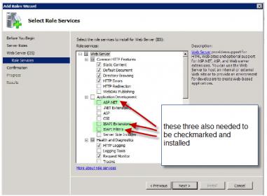 Webserverrequirements